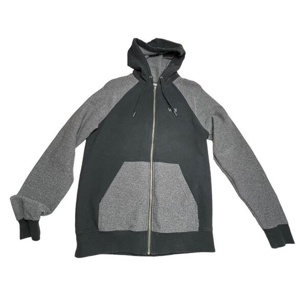 Vans Men’s Gray Black Full Zip Hoodie Sweatshirt Jacket Size Small Casual - Picture 5 of 11